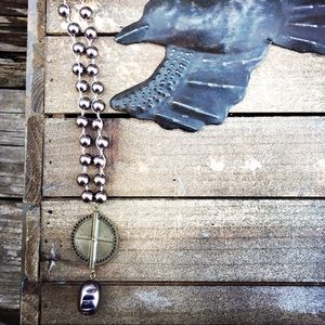 Purple pearl necklace